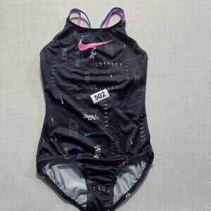Nike Swoosh Girl Swimsuit Sz L Brand New